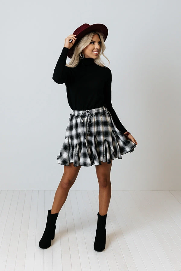 Small Town Holiday Skort In Black 1 Small Town Holiday Skort In Black