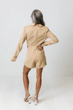 On The Blog Romper In Khaki -Hanger Fashion 2109308434000 2021102809192300 005352a5on the blog romper in khaki