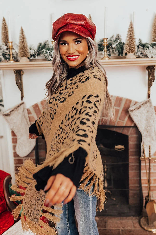 Bonfire Belle Leopard Poncho 10 Bonfire Belle Leopard Poncho - Image 10