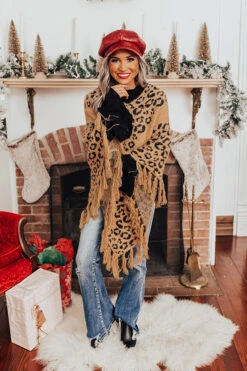 Bonfire Belle Leopard Poncho 17 Bonfire Belle Leopard Poncho -Hanger Fashion 2110122053000 2021110910534700 9fde7541bonfire belle leopard poncho