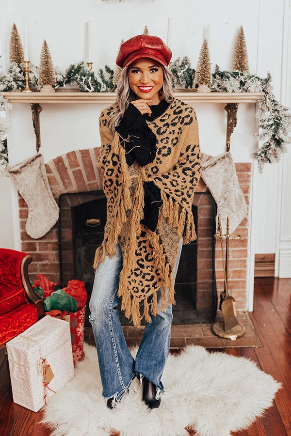 Bonfire Belle Leopard Poncho 8 Bonfire Belle Leopard Poncho - Image 8