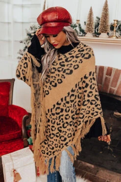 Bonfire Belle Leopard Poncho 15 Bonfire Belle Leopard Poncho -Hanger Fashion 2110122053000 2021110910534700 c780c97abonfire belle leopard poncho