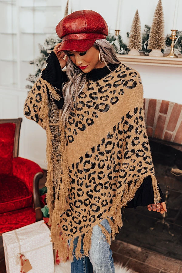 Bonfire Belle Leopard Poncho 6 Bonfire Belle Leopard Poncho - Image 6