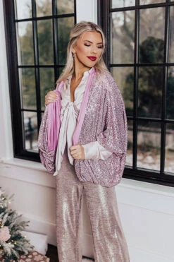 Ritzy Bliss Sequin Cardigan In Blush -Hanger Fashion 2111045501000 2021112311244400 47cf1dd8ritzy bliss sequin cardigan in blush