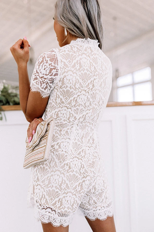 Sweet Love Affair Wrap Lace Romper 7 Sweet Love Affair Wrap Lace Romper - Image 7