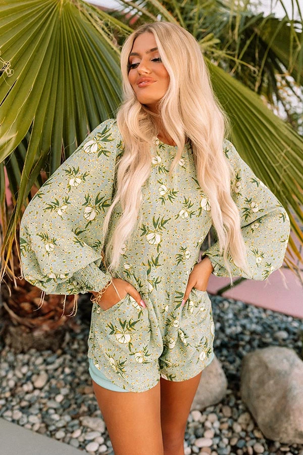 Sangria And Sunsets Floral Romper 6 Sangria And Sunsets Floral Romper - Image 6