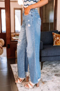 The Poshlynn High Waist Wide Leg Jean -Hanger Fashion 2201281025000 2022022412312500 8a0e4feathe poshlynn high waist wide leg jean