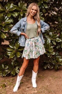 Daytona Daze Skort In Green 14 Daytona Daze Skort In Green -Hanger Fashion 2202028438000 2022030115110900 b9415dc1daytona daze skort in green