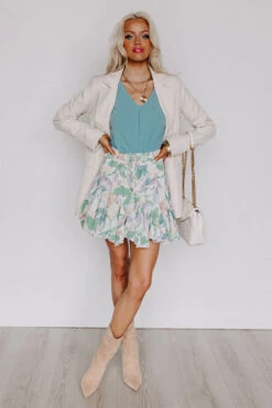 Daytona Daze Skort In Green