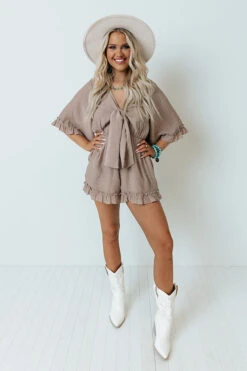 Pretty City Front Tie Romper 13 Pretty City Front Tie Romper -Hanger Fashion 2202222100000 2022032413385000 fba724f3flawless express sample 45
