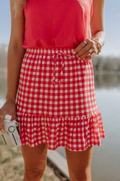 Reserved For Fun Gingham Skirt -Hanger Fashion 2204075680000 2022041914085100 1633846freserved for fun gingham skirt