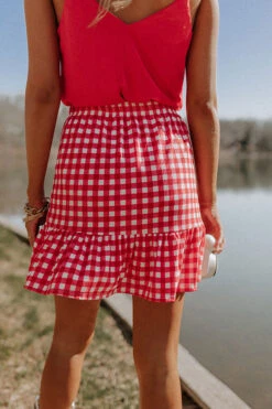 Reserved For Fun Gingham Skirt -Hanger Fashion 2204075680000 2022041914085400 bf185454reserved for fun gingham skirt