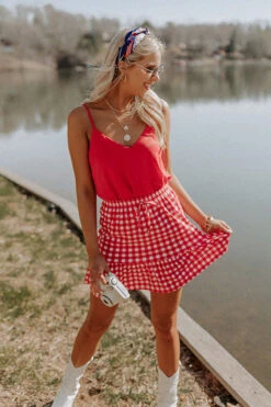 Reserved For Fun Gingham Skirt -Hanger Fashion 2204075680000 2022041914085700 a97c50fcreserved for fun gingham skirt