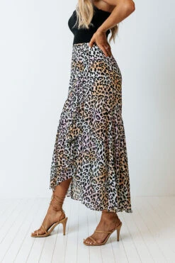 Only Sunshine Leopard Skirt In Peach -Hanger Fashion 2204191646000 2022051710275500 635194f4only sunshine leopard skirt in peach
