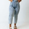 The Rainier High Waist Acid Wash Jean Curves