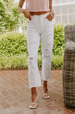 The Lowell High Waist Distressed Jean -Hanger Fashion 2205093377000 2022051609445700 ac72c0adthe lowell high waist distressed jean