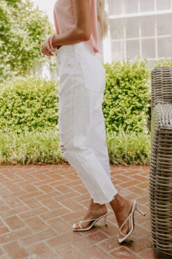 The Lowell High Waist Distressed Jean -Hanger Fashion 2205093377000 2022051613510400 08a42cbbthe lowell high waist distressed jean