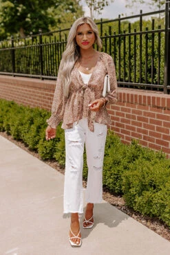 The Lowell High Waist Distressed Jean