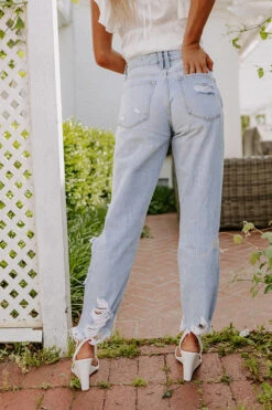 The Kendy High Waist Distressed Jean 9 The Kendy High Waist Distressed Jean -Hanger Fashion 2205094849000 2022051314575700 adad98bathe kendy high waist distressed jean