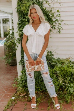 The Kendy High Waist Distressed Jean