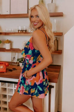 Over The Ocean Floral Romper -Hanger Fashion 2206023448000 2022060915433600 1659e60aover the ocean floral romper