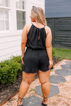 World Wide Adventure Romper In Black Curves -Hanger Fashion 2206084387000 2023052213545100 af61ac8fworld wide adventure romper in black curves