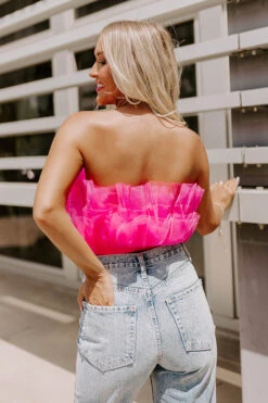 Out Past Midnight Tulle Crop Top In Hot Pink -Hanger Fashion 2207198024000 2022072815012200 829090eaout past midnight tulle crop top in hot pink