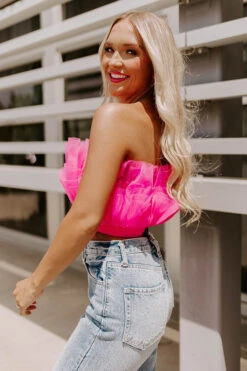 Out Past Midnight Tulle Crop Top In Hot Pink -Hanger Fashion 2207198024000 2022072815012200 e4f912efout past midnight tulle crop top in hot pink