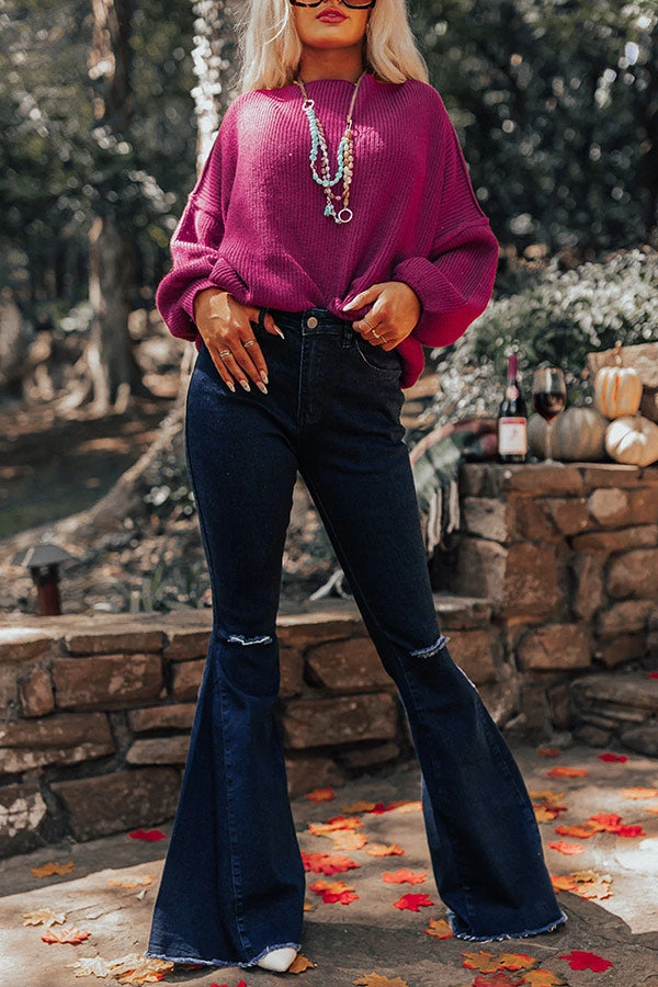 The Steele High Waist Flare In Dark Wash 1 The Steele High Waist Flare In Dark Wash