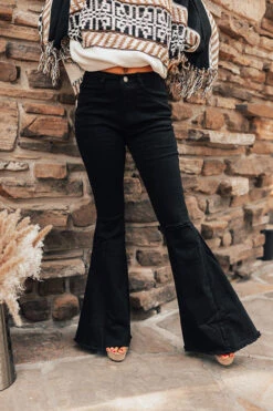 The Steele High Waist Flare In Black -Hanger Fashion 2208242115000 2022091214273500 7366a581the steele high waist flare in black