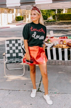 The Reef Metallic Skort In Red -Hanger Fashion 2208293808000 2023071714134900 c4f36f98the reef metallic skort in red