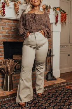 The West High Waist Flare Curves