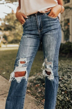 The Whirl High Waist Distressed Jean -Hanger Fashion 2209086227000 2022091915062300 e4009878the whirl high waist distressed jean
