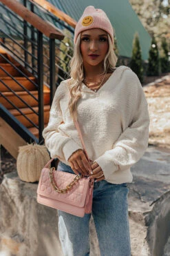 Cozy On Up Sweater In Cream -Hanger Fashion 2209134093000 2022100314092800 862053b1cozy on up sweater in cream