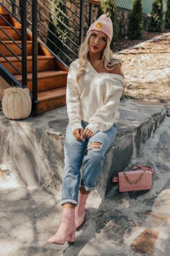 Cozy On Up Sweater In Cream -Hanger Fashion 2209134093000 2022100314092800 ed6557a0cozy on up sweater in cream