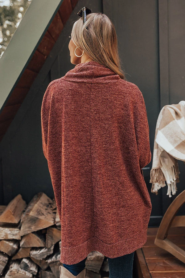 Senorita Snuggles Shift Sweater In Wine 6 Senorita Snuggles Shift Sweater In Wine - Image 6