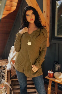 Warm On Up Knit Sweater