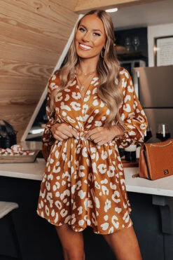 Autumn Sweetness Leopard Romper