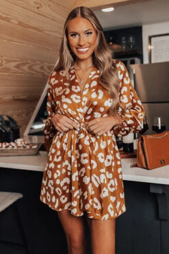 Autumn Sweetness Leopard Romper -Hanger Fashion 2209213618000 2022092912483600 7b1c450dautumn sweetness leopard romper