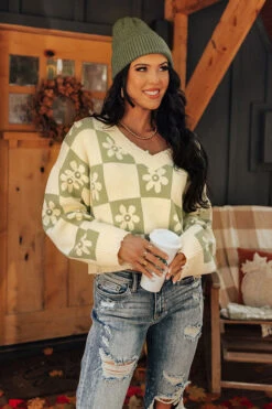 Layers Of Love Embellished Sweater In Cream