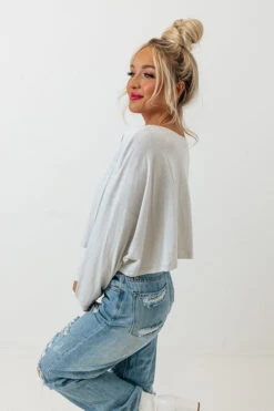 Newly Obsessed Crop Top In Light Grey -Hanger Fashion 2211017169000 2022112311242400 2fddd75enewly obsessed crop top in light grey