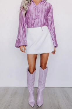 Simply Polished High Waist Skort In White -Hanger Fashion 2212288266000 2023012307434100 b889db4esimply polished high waist skort in white