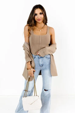 Long Lost Love Sculpt Top In Khaki -Hanger Fashion 2302237486000 2023031614533900 9d84c402long lost love sculpt top in khaki