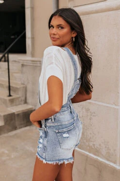 The Zoe Distressed Overalls -Hanger Fashion 2303101895000 2023032114181100 72836886risen jeans express sample 2