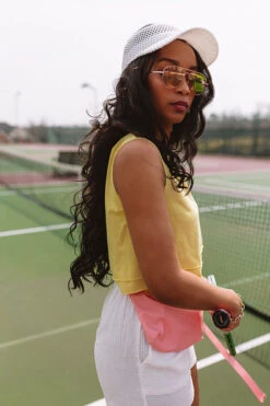 Setting Records Crop Top In Primrose Yellow -Hanger Fashion 2303134137000 2023032810553500 b7f773e2setting records crop top in primrose yellow