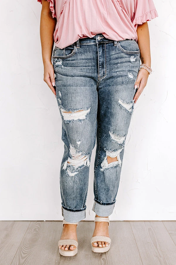 The Perez Midrise Distressed Jean Curves 2 The Perez Midrise Distressed Jean Curves - Image 2