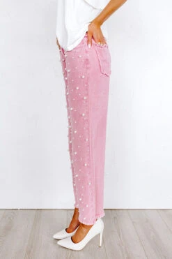 The Lovette High Waist Embellished Straight Leg Jean -Hanger Fashion 2303305677000 2023041113465200 64421aa0pol express sample 3