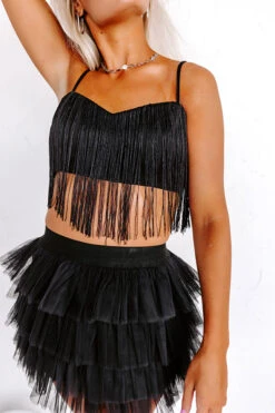 Dancing Into The Night Fringe Crop Top -Hanger Fashion 2303306658000 2023040319565100 8a48b47eidem ditto express sample 2