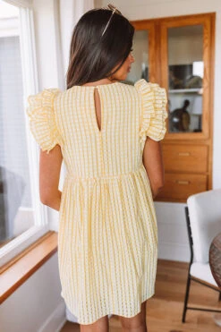 Spring It On Gingham Babydoll Romper In Yellow -Hanger Fashion 2304041956000 2023041712181800 bdcd14d5spring it on gingham babydoll romper in yellow