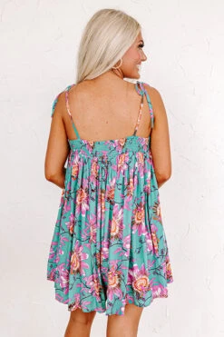 Bloom With A View Romper In Turquoise -Hanger Fashion 2304057580000 2023051708433600 680f4abbbloom with a view romper in turquoise